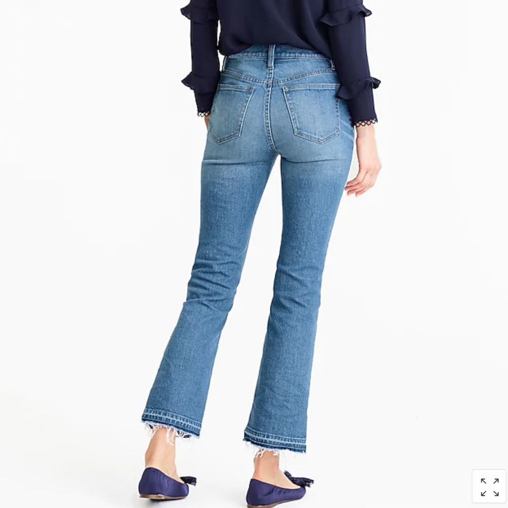 J.Crew Demi-boot crop jean redwood front buttons - Picture 3 of 5